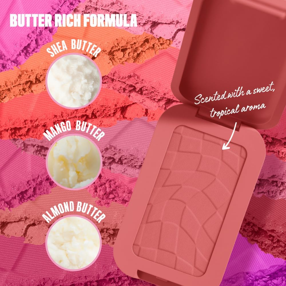 NYX Professional Makeup Buttermelt Blush, Powder Blush, up to 12 H Wear, Fade & Transfer Resistant, Butta Together