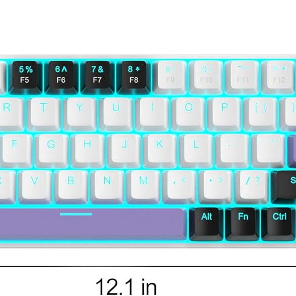 MageGee Portable 60% Mechanical Gaming Keyboard (Grey/Blue Switch)