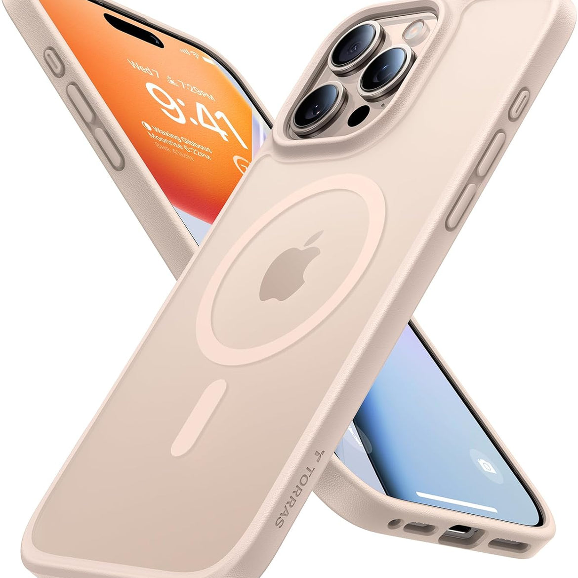 TORRAS Magnetic Shockproof for iPhone 17 Pro Case, Compatible with Magsafe, Military-Grade Drop Tested, Translucent Slim Protective for iPhone 17 Pro Case Anti-Fingerprint Anti-Scratch, Deep Blue