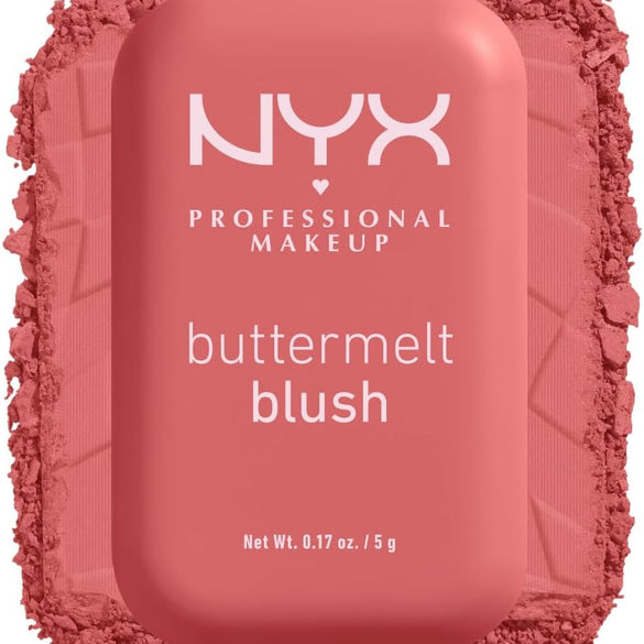 NYX Professional Makeup Buttermelt Blush, Powder Blush, up to 12 H Wear, Fade & Transfer Resistant, Butta Together
