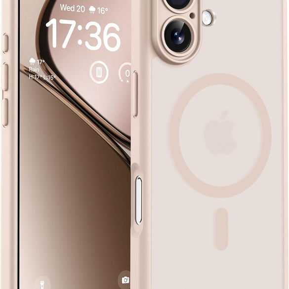 TOCOL for iPhone 17 Pro Max Case 6.9-inch, Built-in Magnetic Ring, Upgraded Camera Protection, Compatible with Magsafe, Military Grade Shockproof, Non-slip Translucent Matte Case, Black