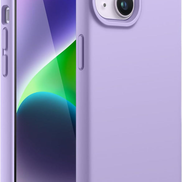 JETech Silicone Case for iPhone 14 6.1-Inch, Silky-Soft Touch Full-Body Protective Phone Case, Shockproof Cover with Microfiber Lining (Sierra Blue)