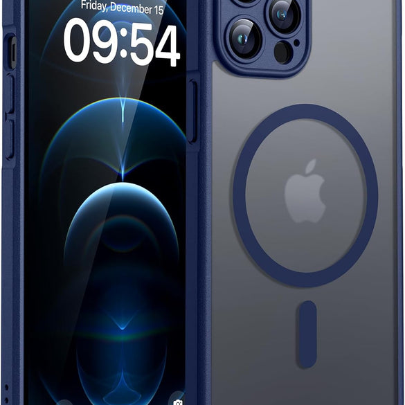 TOCOL for iPhone 17 Pro Max Case 6.9-inch, Built-in Magnetic Ring, Upgraded Camera Protection, Compatible with Magsafe, Military Grade Shockproof, Non-slip Translucent Matte Case, Black