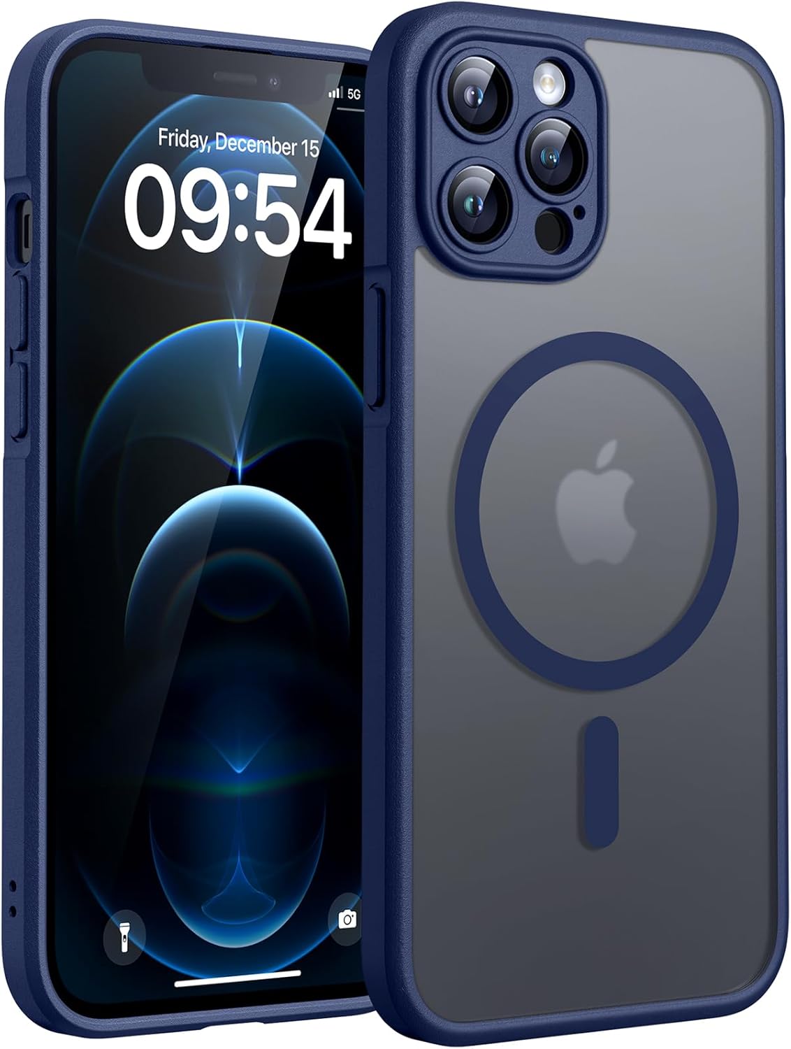 TOCOL for iPhone 17 Pro Max Case 6.9-inch, Built-in Magnetic Ring, Upgraded Camera Protection, Compatible with Magsafe, Military Grade Shockproof, Non-slip Translucent Matte Case, Black