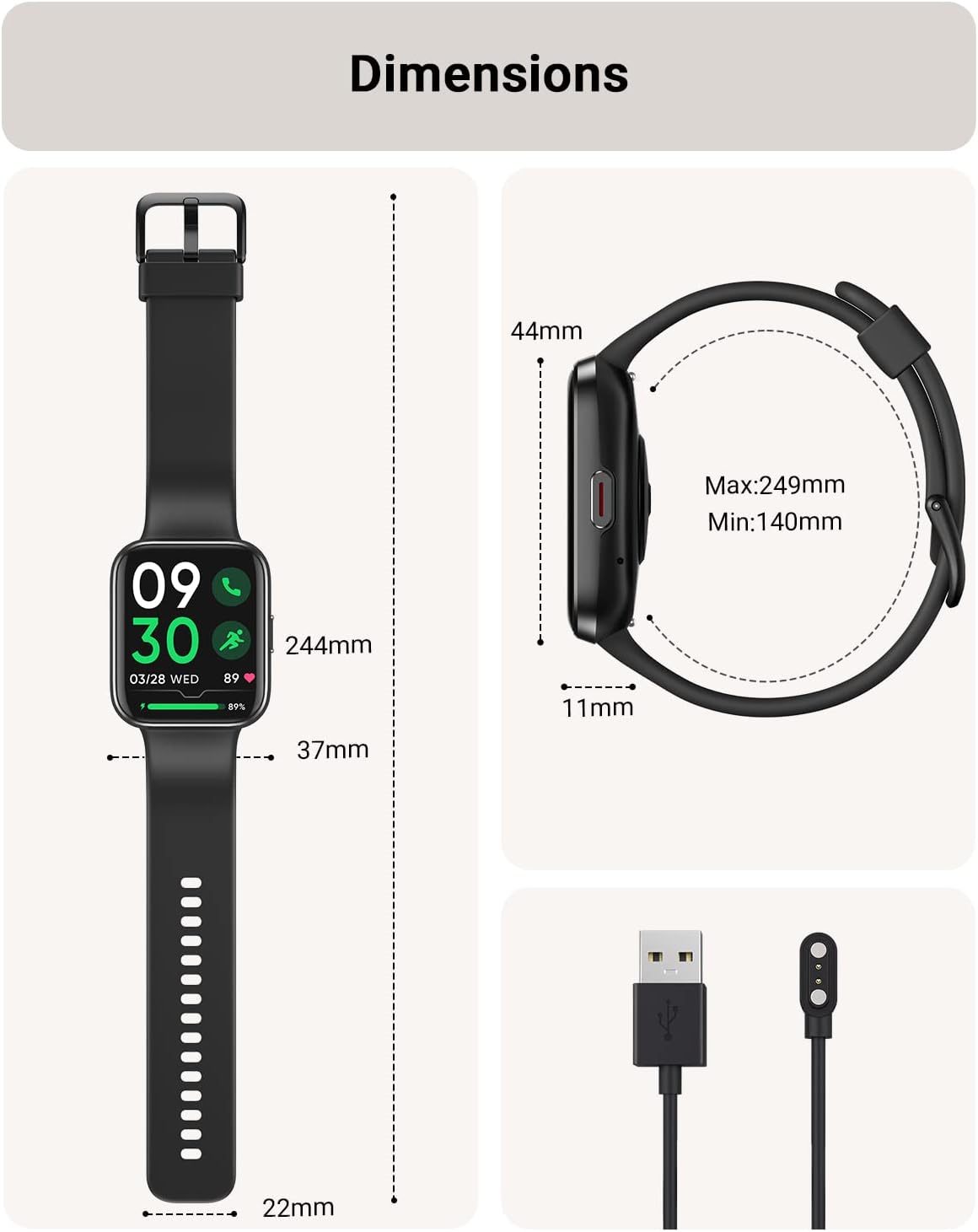 Smart Watch for Men Women (Answer/Make Call), Alexa Built-in, 1.8" Touch Screen Fitness Watch with SpO2 Sleep Monitor, 100 Sport, IP68 Waterproof Step Counter Smartwatch for iOS Android