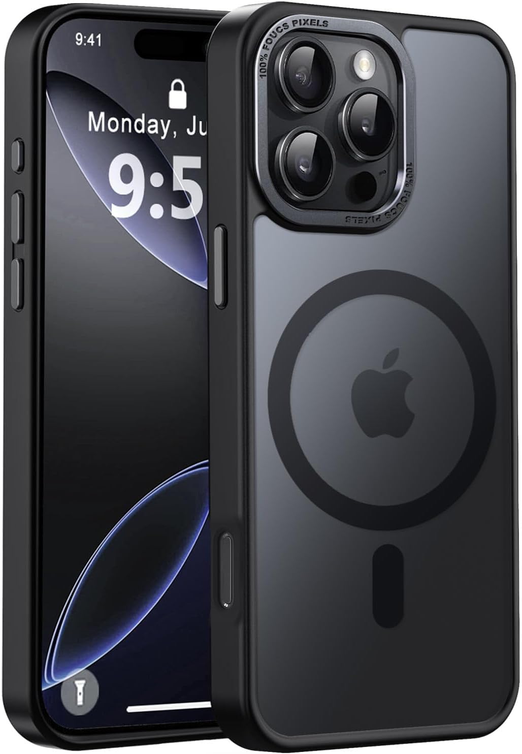 Eligo Magnetic Case for iPhone 11, Compatible with MagSafe Shockproof Protection Cover, Translucent Matte Phone Case with Strong Magnet, Slim Case for Apple 11 6.1 Inch (2019)(Black)