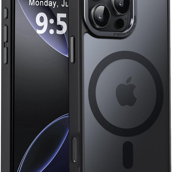 Eligo Magnetic Case for iPhone 11, Compatible with MagSafe Shockproof Protection Cover, Translucent Matte Phone Case with Strong Magnet, Slim Case for Apple 11 6.1 Inch (2019)(Black)