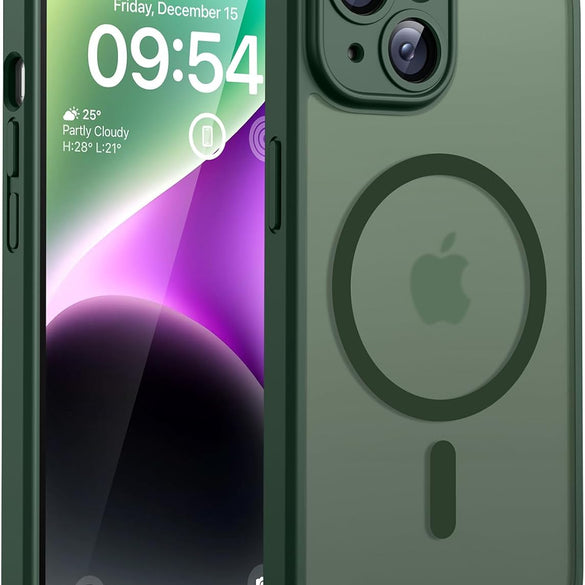 TOCOL for iPhone 17 Pro Max Case 6.9-inch, Built-in Magnetic Ring, Upgraded Camera Protection, Compatible with Magsafe, Military Grade Shockproof, Non-slip Translucent Matte Case, Black