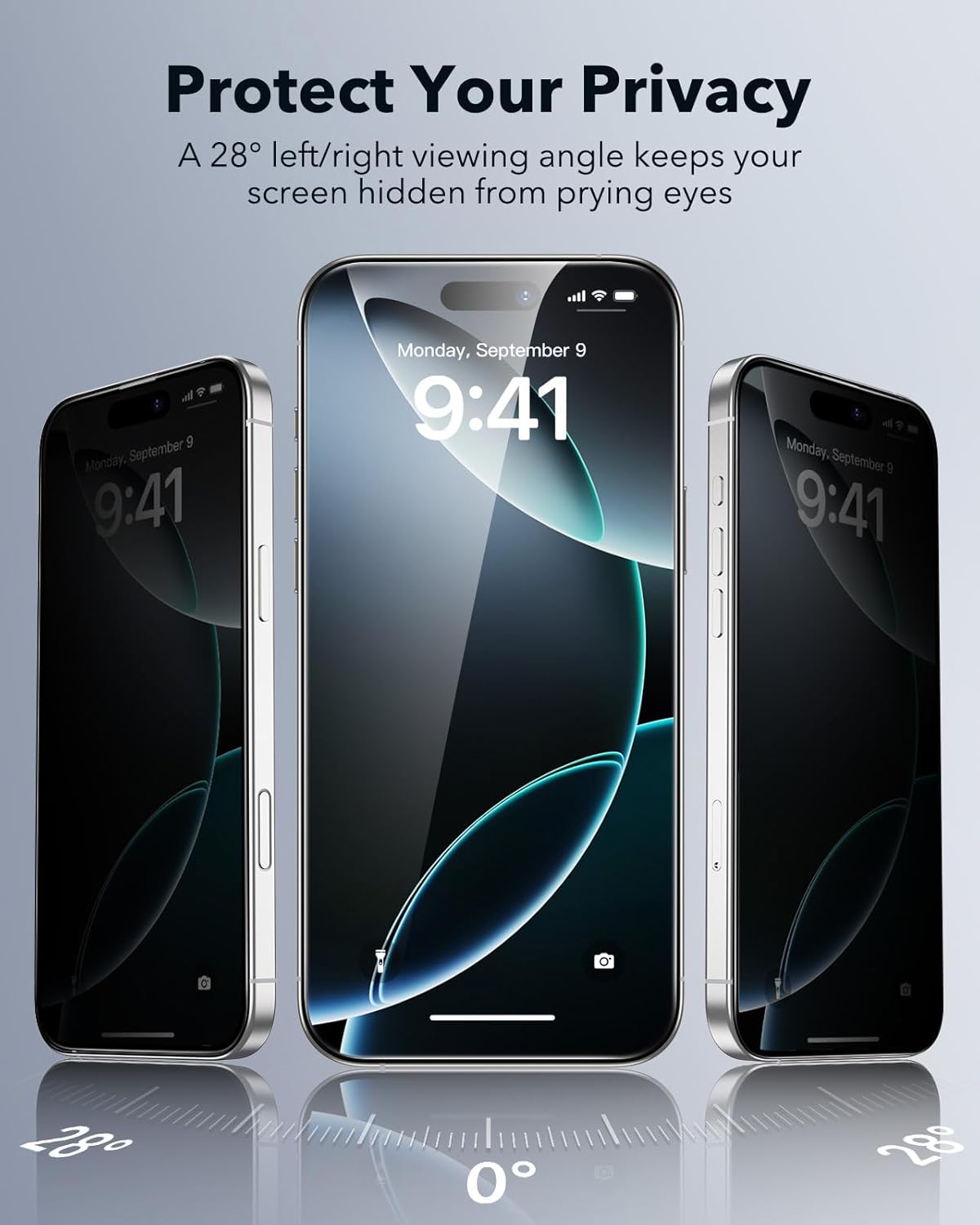 ESR 3 Pack for iPhone 17 Pro Max Screen Protectors Tempered Glass, High Clarity, 9H Hardness Scratch Resistant, Full Coverage, Military-Grade, Shatterproof, Screen Guard with Ultra Fit Tray