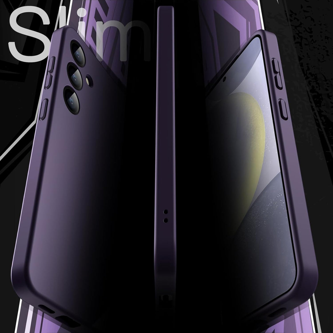 JETech Slim Fit Case for Samsung Galaxy S24 5G, Camera Lens Full Protection, Soft TPU Thin Protective Phone Cover with Matte Finish, Shockproof (Black)
