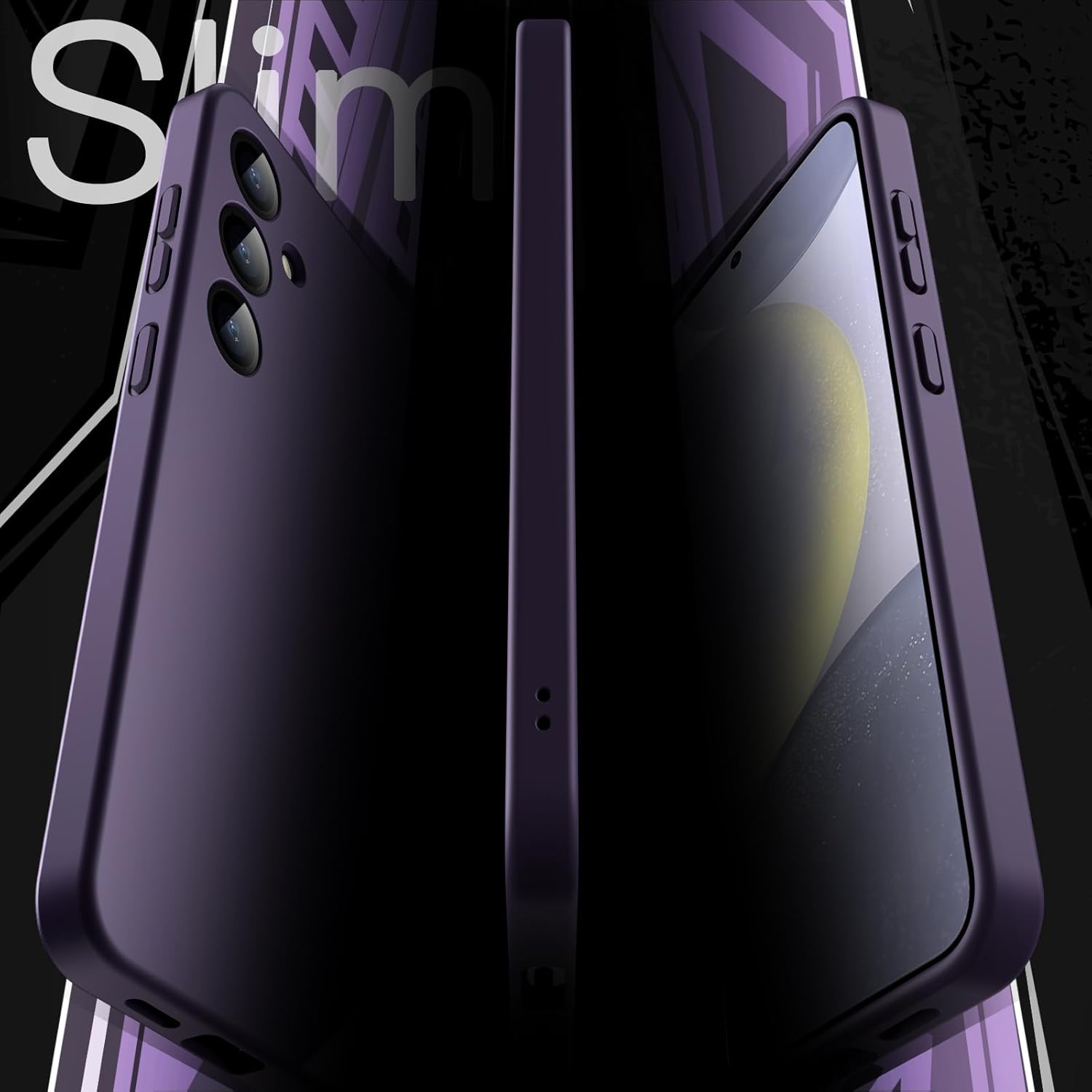 JETech Slim Fit Case for Samsung Galaxy S24 5G, Camera Lens Full Protection, Soft TPU Thin Protective Phone Cover with Matte Finish, Shockproof (Black)