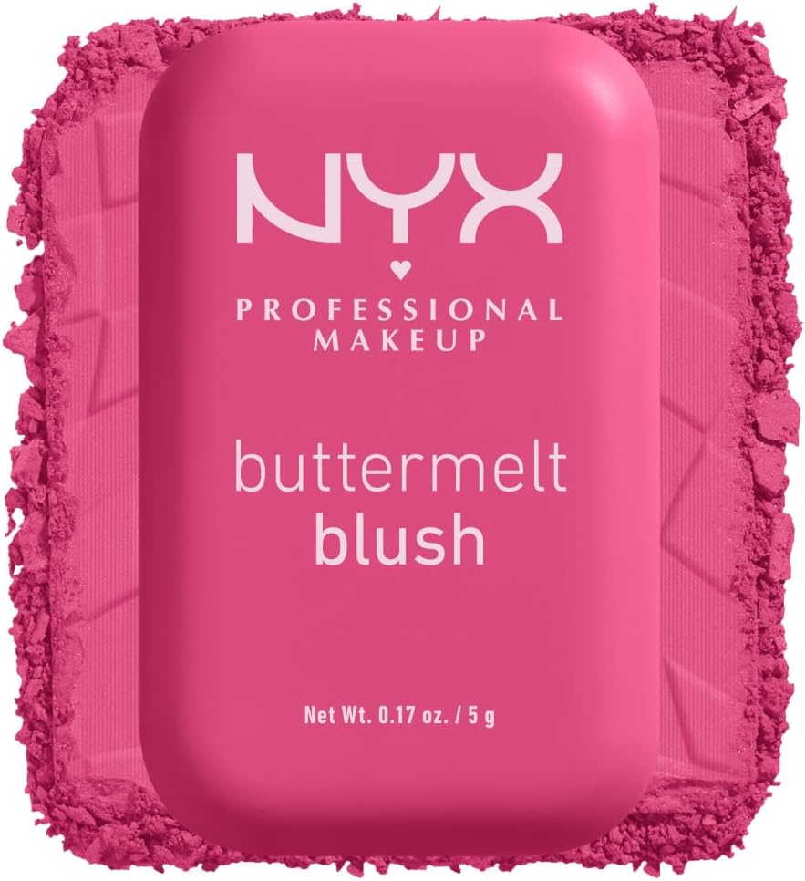 NYX Professional Makeup Buttermelt Blush, Powder Blush, up to 12 H Wear, Fade & Transfer Resistant, Butta Together
