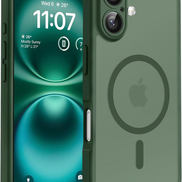 TOCOL for iPhone 17 Pro Max Case 6.9-inch, Built-in Magnetic Ring, Upgraded Camera Protection, Compatible with Magsafe, Military Grade Shockproof, Non-slip Translucent Matte Case, Black