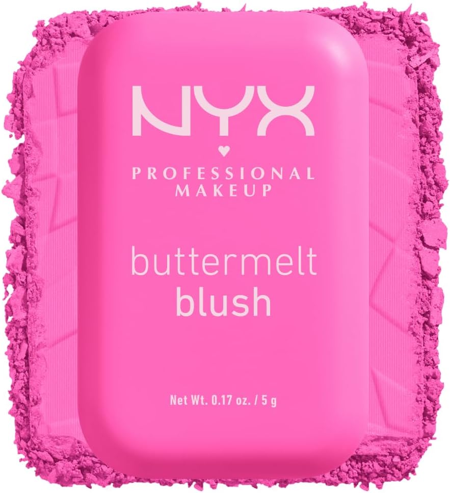 NYX Professional Makeup Buttermelt Blush, Powder Blush, up to 12 H Wear, Fade & Transfer Resistant, Butta Together