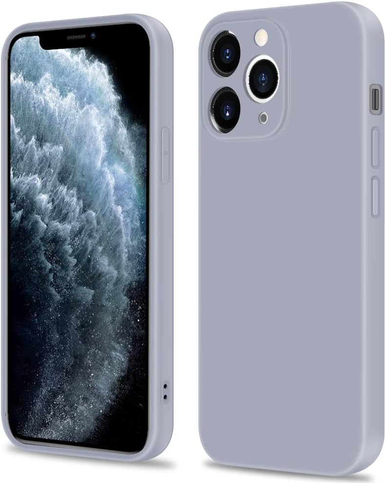 INFOSUN iPhone 15 Pro Case Silicone Protective Cover, Ultra Slim Soft Silicone Gel TPU Cover, Anti-Scratch Anti-Fingerprint Case Compatible with Apple iPhone 15 Pro(6.1Inch) (2023) (Black)