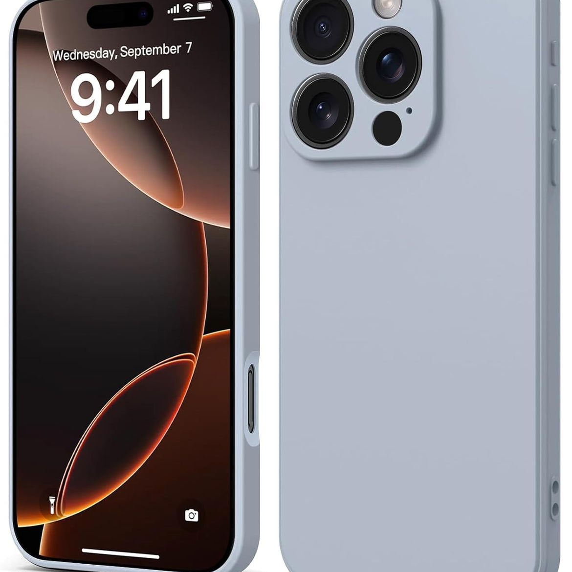 INFOSUN iPhone 15 Pro Case Silicone Protective Cover, Ultra Slim Soft Silicone Gel TPU Cover, Anti-Scratch Anti-Fingerprint Case Compatible with Apple iPhone 15 Pro(6.1Inch) (2023) (Black)