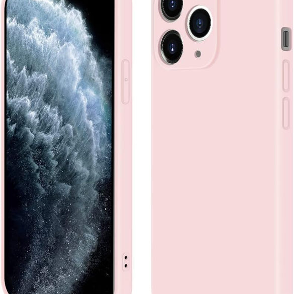 INFOSUN iPhone 15 Pro Case Silicone Protective Cover, Ultra Slim Soft Silicone Gel TPU Cover, Anti-Scratch Anti-Fingerprint Case Compatible with Apple iPhone 15 Pro(6.1Inch) (2023) (Black)