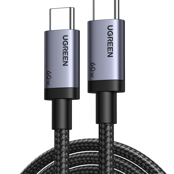 UGREEN USB C to USB C Cable 60 W PD 3.0, PPS USB-C Charging Cable Compatible with iPhone 17 Pro Max, iPhone Air, iPhone 16 15 Pro Max, Galaxy S25 S24 MacBook Air M2 iPad Pro, Air 5/Mini, Pixel 9 etc