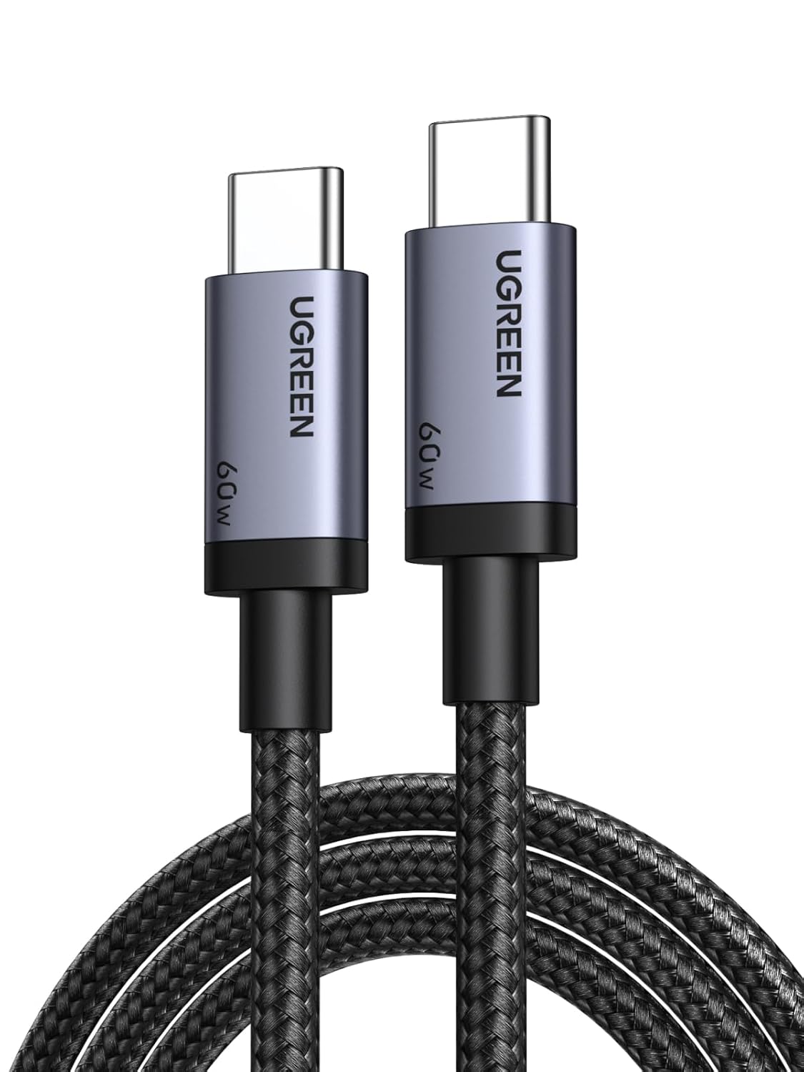 UGREEN USB C to USB C Cable 60 W PD 3.0, PPS USB-C Charging Cable Compatible with iPhone 17 Pro Max, iPhone Air, iPhone 16 15 Pro Max, Galaxy S25 S24 MacBook Air M2 iPad Pro, Air 5/Mini, Pixel 9 etc