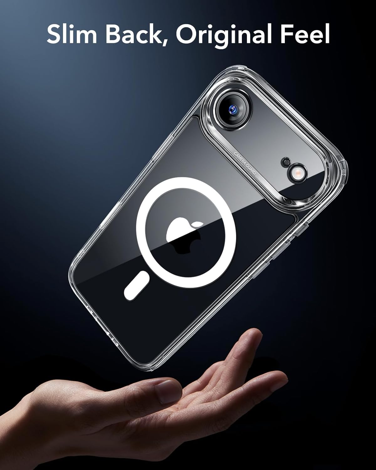 ESR for iPhone 17 Pro Case, Camera Control Cover, Compatible with MagSafe Accessories, Military-Grade Drop Protection, Shock-Absorbing Air Guard Corners, Hybrid Series, Clear
