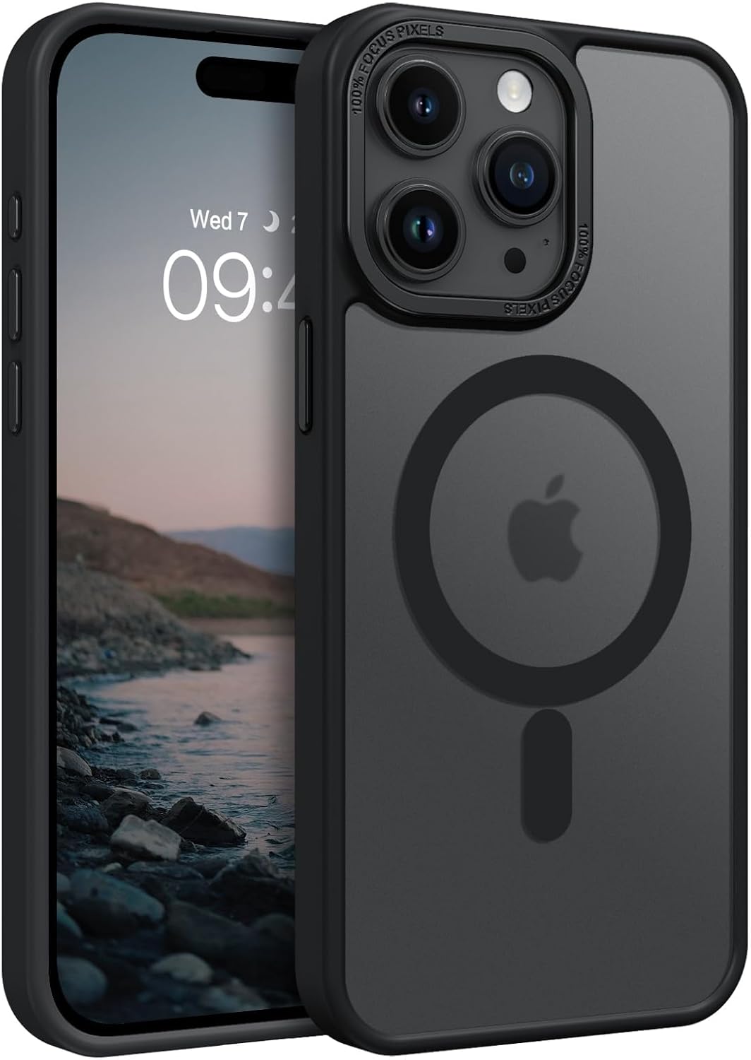 Eligo Magnetic Case for iPhone 11, Compatible with MagSafe Shockproof Protection Cover, Translucent Matte Phone Case with Strong Magnet, Slim Case for Apple 11 6.1 Inch (2019)(Black)