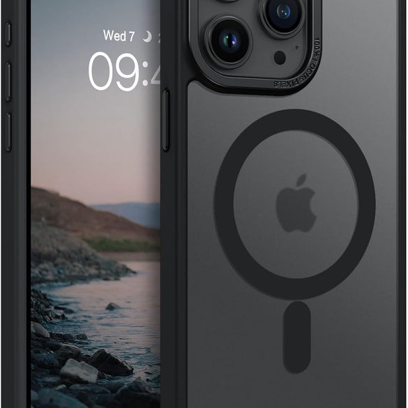 Eligo Magnetic Case for iPhone 11, Compatible with MagSafe Shockproof Protection Cover, Translucent Matte Phone Case with Strong Magnet, Slim Case for Apple 11 6.1 Inch (2019)(Black)