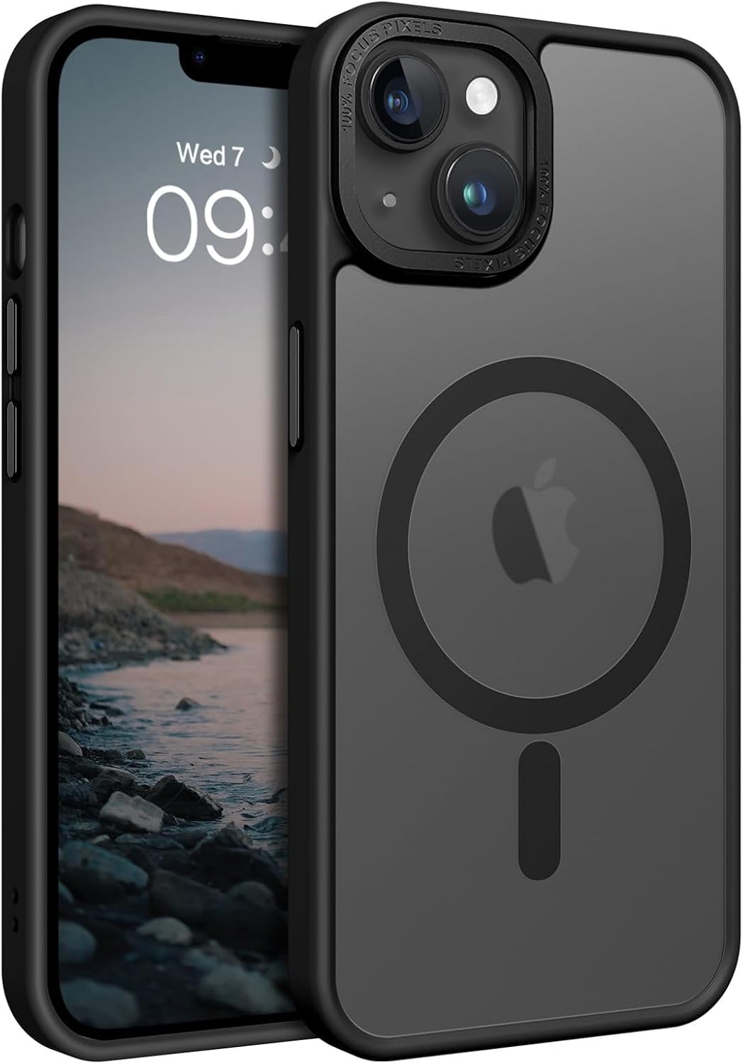 Eligo Magnetic Case for iPhone 11, Compatible with MagSafe Shockproof Protection Cover, Translucent Matte Phone Case with Strong Magnet, Slim Case for Apple 11 6.1 Inch (2019)(Black)
