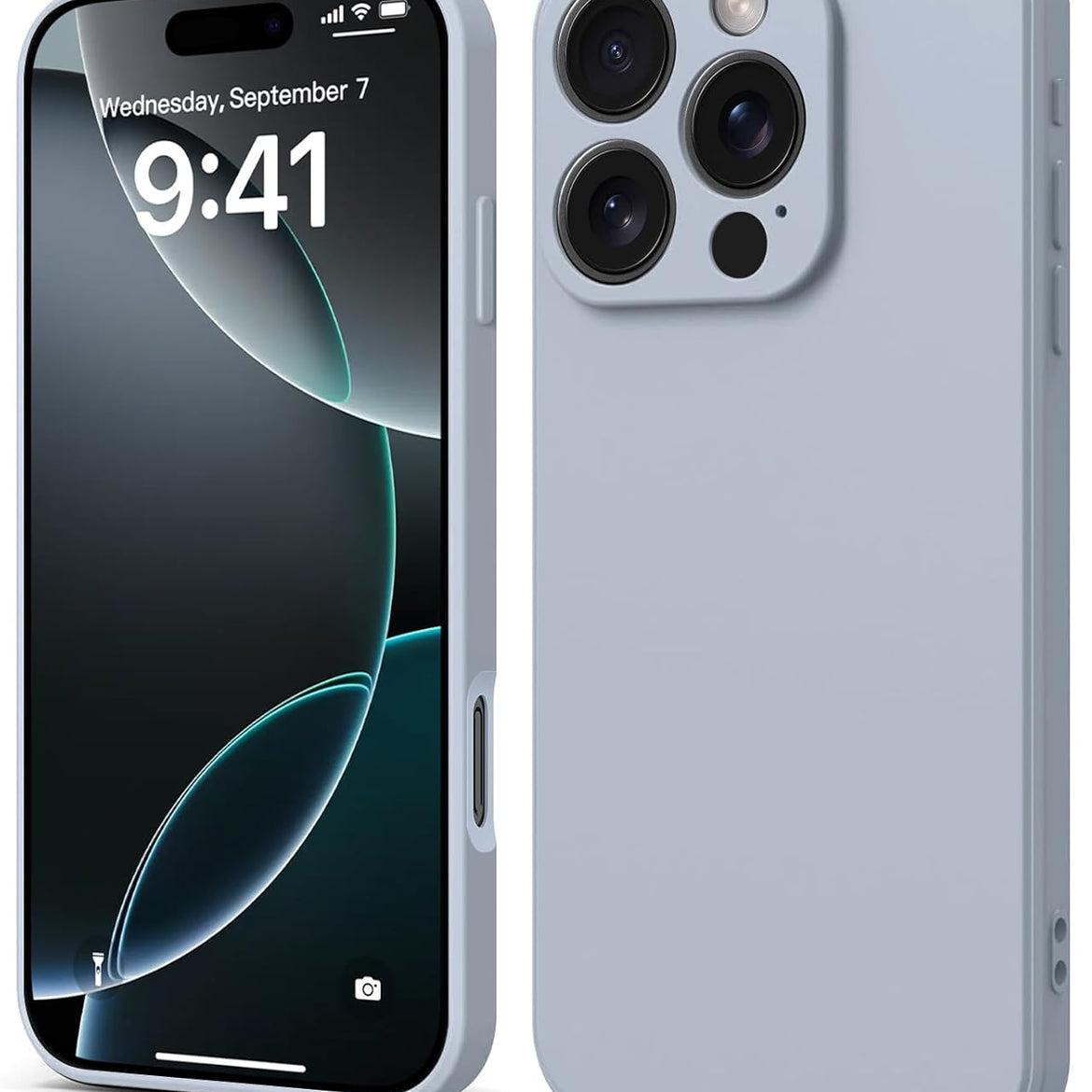 INFOSUN iPhone 15 Pro Case Silicone Protective Cover, Ultra Slim Soft Silicone Gel TPU Cover, Anti-Scratch Anti-Fingerprint Case Compatible with Apple iPhone 15 Pro(6.1Inch) (2023) (Black)