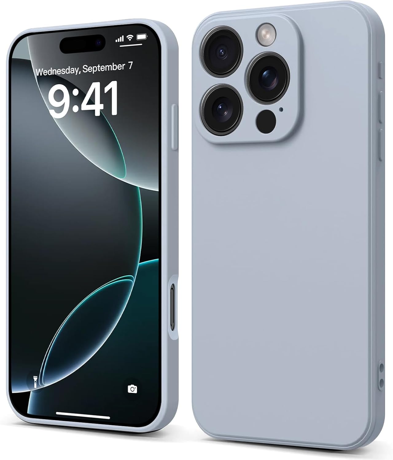 INFOSUN iPhone 15 Pro Case Silicone Protective Cover, Ultra Slim Soft Silicone Gel TPU Cover, Anti-Scratch Anti-Fingerprint Case Compatible with Apple iPhone 15 Pro(6.1Inch) (2023) (Black)