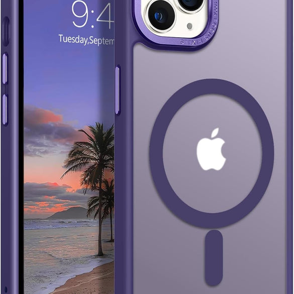 Eligo Magnetic Case for iPhone 11, Compatible with MagSafe Shockproof Protection Cover, Translucent Matte Phone Case with Strong Magnet, Slim Case for Apple 11 6.1 Inch (2019)(Black)