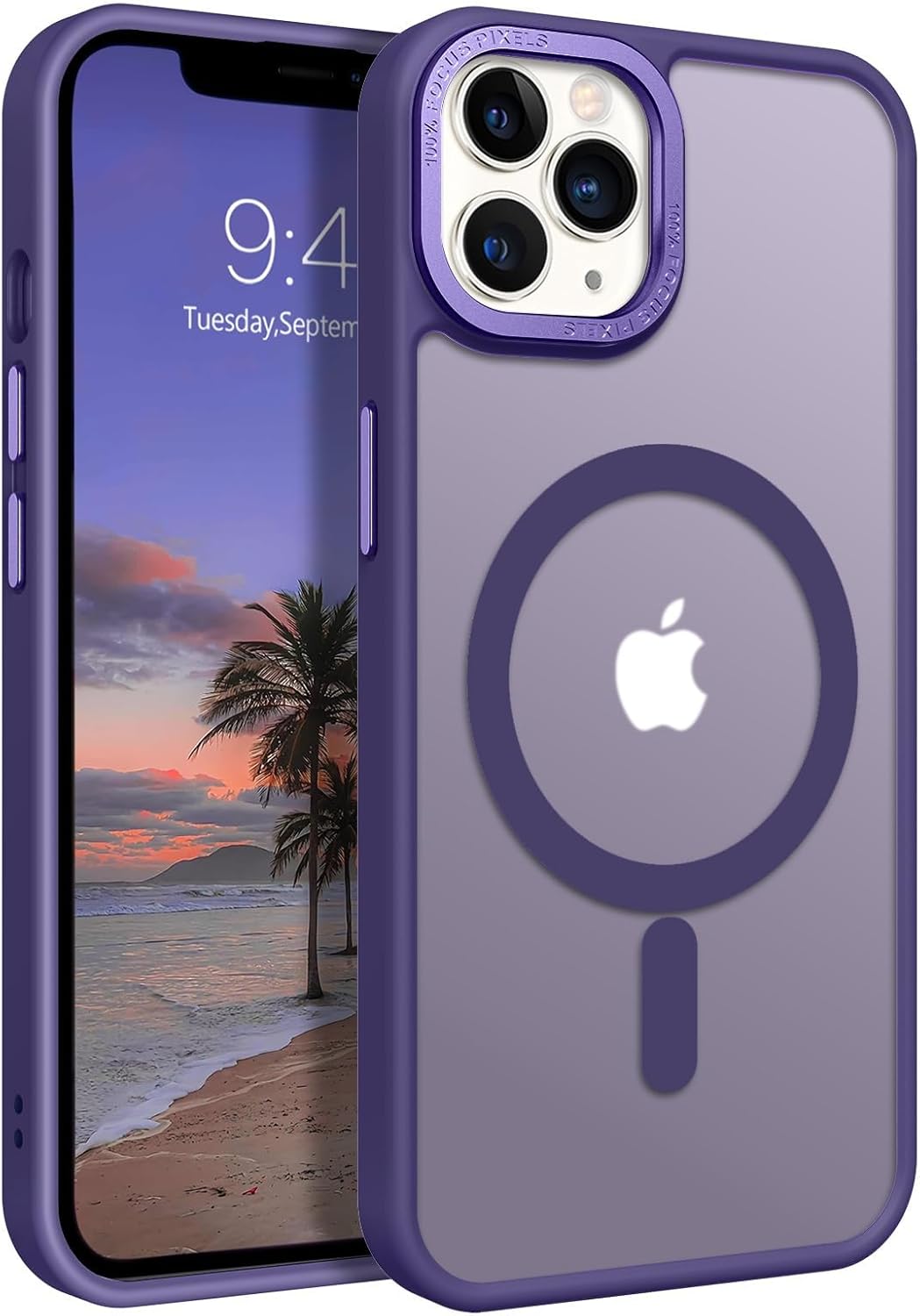 Eligo Magnetic Case for iPhone 11, Compatible with MagSafe Shockproof Protection Cover, Translucent Matte Phone Case with Strong Magnet, Slim Case for Apple 11 6.1 Inch (2019)(Black)