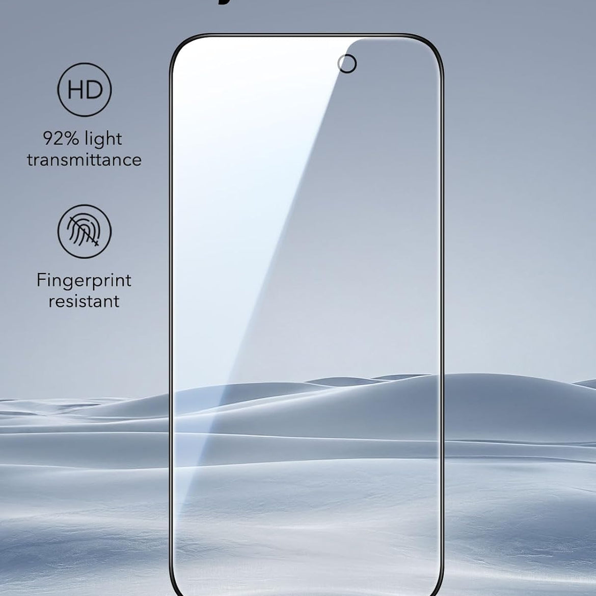 ESR 3 Pack for iPhone 17 Pro Max Screen Protectors Tempered Glass, High Clarity, 9H Hardness Scratch Resistant, Full Coverage, Military-Grade, Shatterproof, Screen Guard with Ultra Fit Tray
