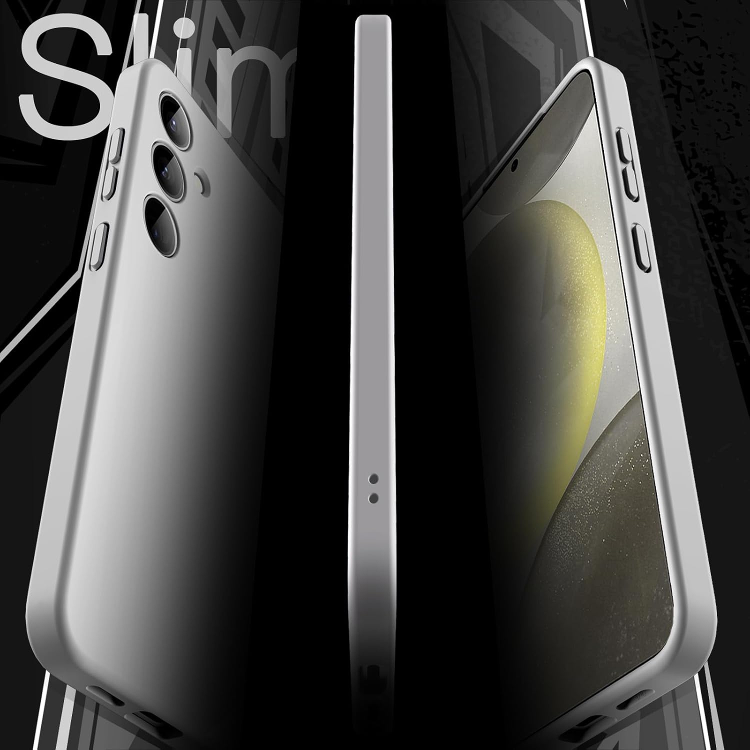 JETech Slim Fit Case for Samsung Galaxy S24 5G, Camera Lens Full Protection, Soft TPU Thin Protective Phone Cover with Matte Finish, Shockproof (Black)