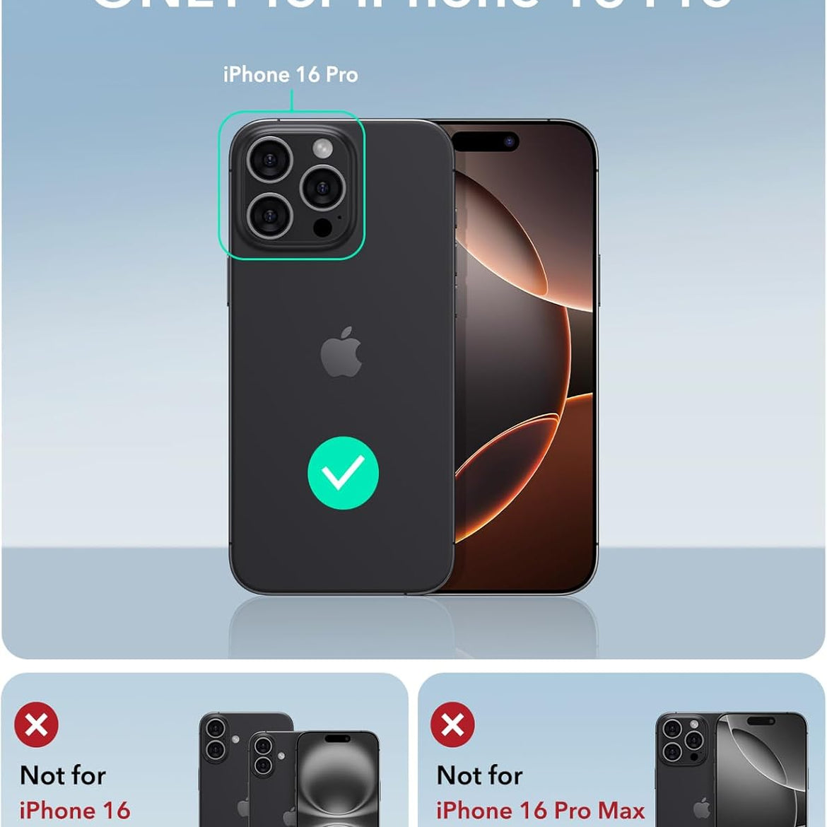 ESR for iPhone 17 Pro Case, Camera Control Cover, Compatible with MagSafe Accessories, Military-Grade Drop Protection, Shock-Absorbing Air Guard Corners, Hybrid Series, Clear