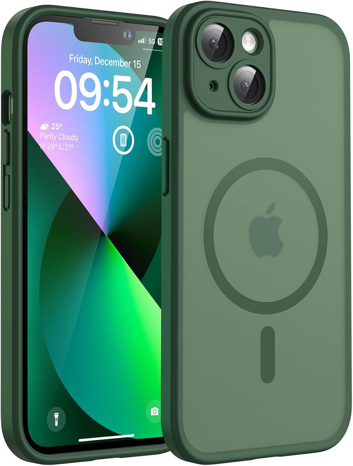 TOCOL for iPhone 17 Pro Max Case 6.9-inch, Built-in Magnetic Ring, Upgraded Camera Protection, Compatible with Magsafe, Military Grade Shockproof, Non-slip Translucent Matte Case, Black