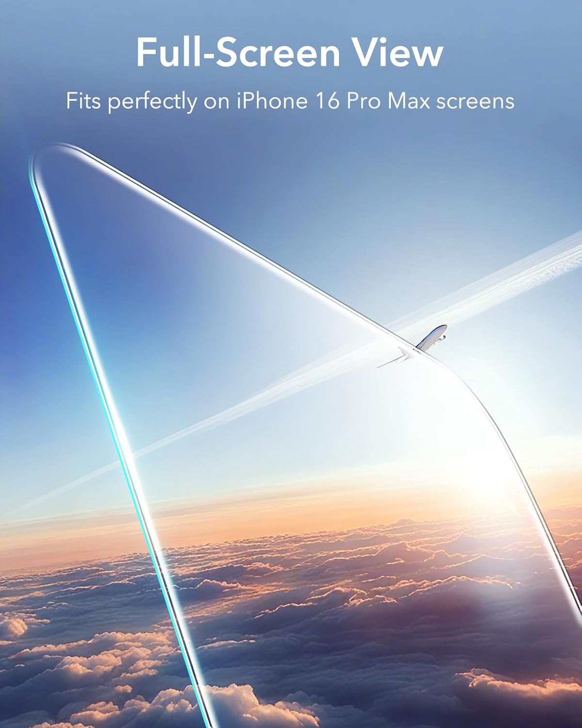 ESR 3 Pack for iPhone 17 Pro Max Screen Protectors, High Clarity, 9H Hardness Scratch Resistant, Military-Grade Tempered Glass, Shatterproof, Screen Guard with Easy Installation Tool
