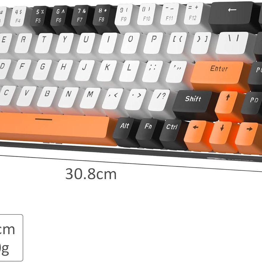 MageGee Portable 60% Mechanical Gaming Keyboard (Grey/Blue Switch)