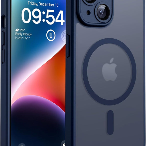 TOCOL for iPhone 17 Pro Max Case 6.9-inch, Built-in Magnetic Ring, Upgraded Camera Protection, Compatible with Magsafe, Military Grade Shockproof, Non-slip Translucent Matte Case, Black