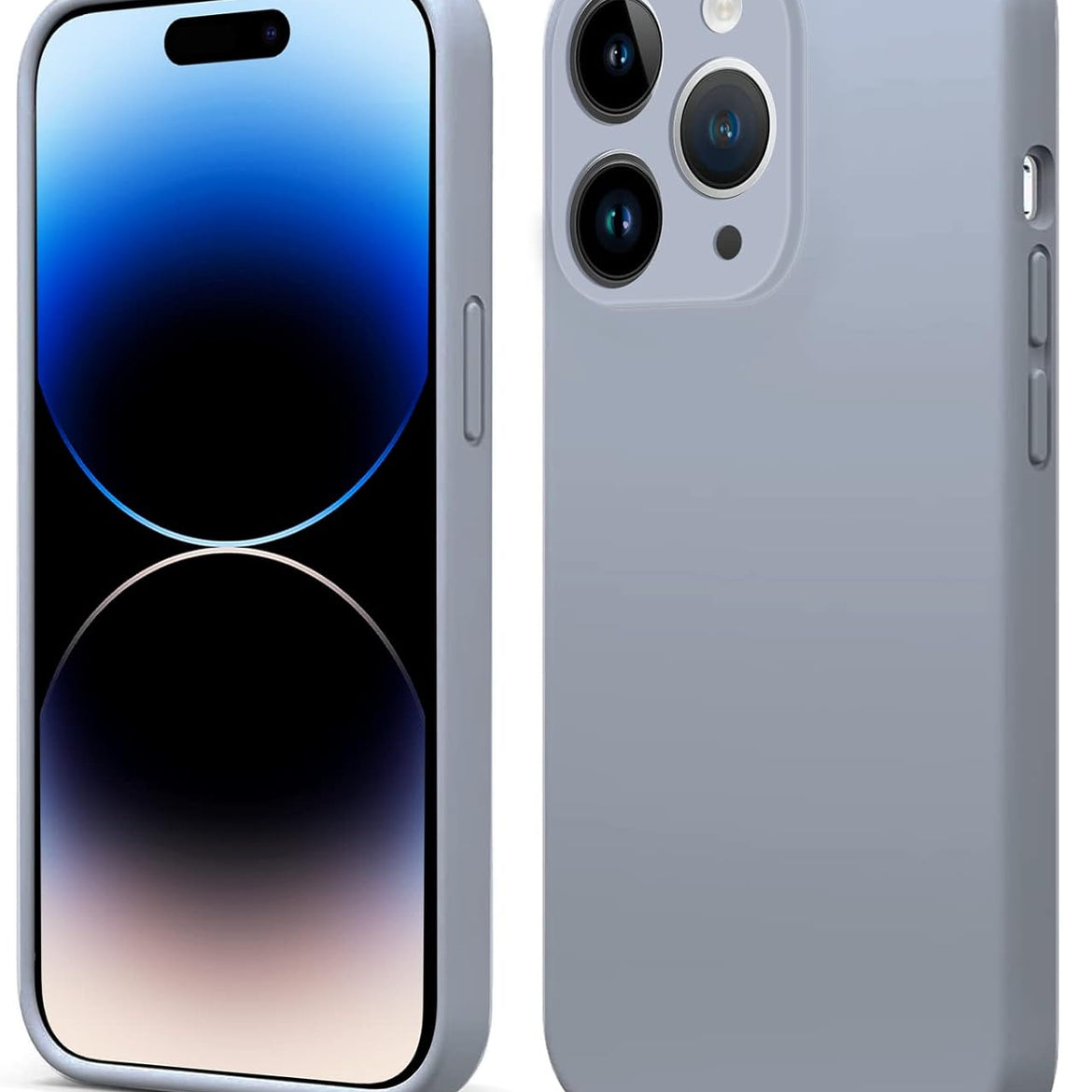 INFOSUN iPhone 15 Pro Case Silicone Protective Cover, Ultra Slim Soft Silicone Gel TPU Cover, Anti-Scratch Anti-Fingerprint Case Compatible with Apple iPhone 15 Pro(6.1Inch) (2023) (Black)
