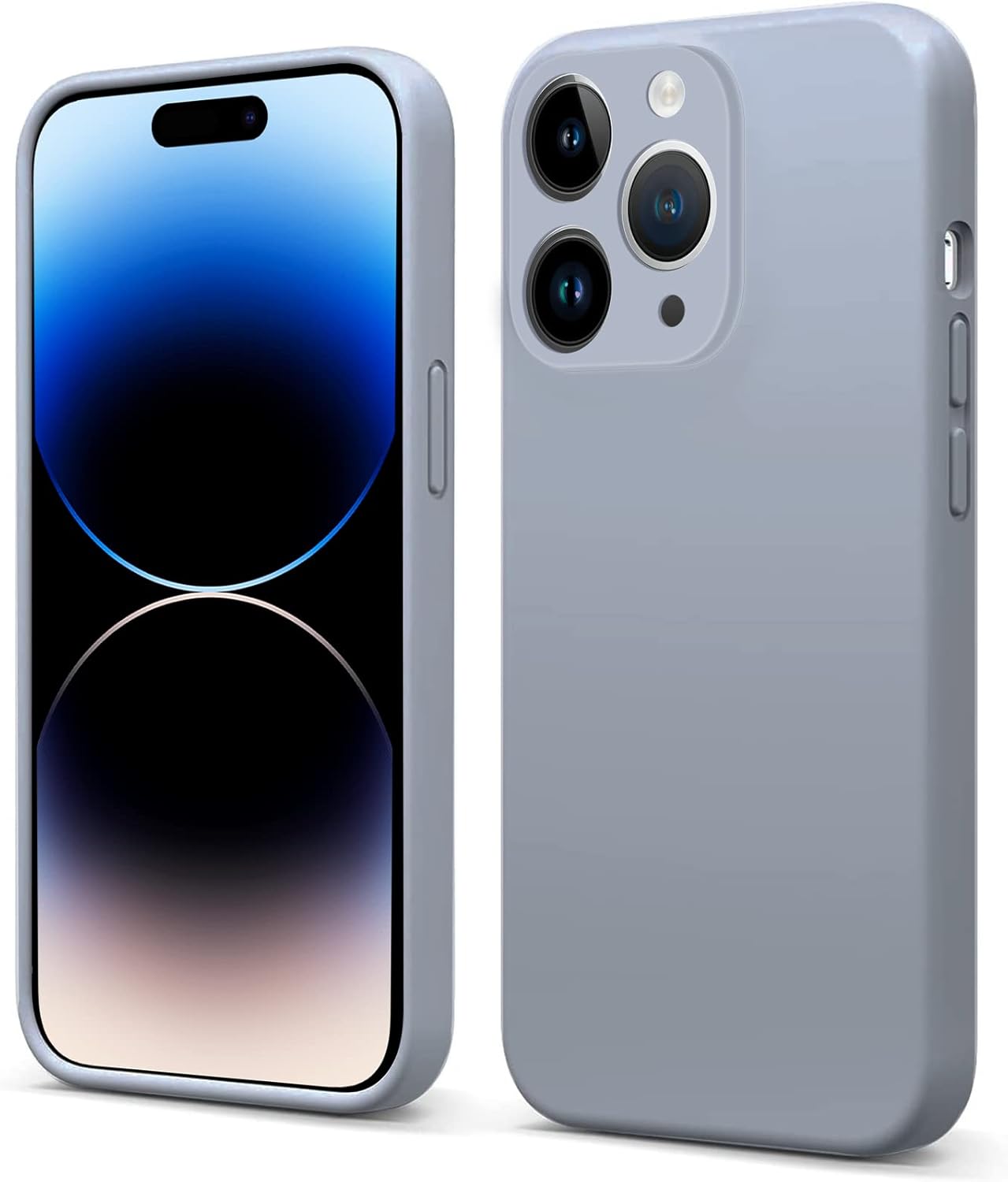 INFOSUN iPhone 15 Pro Case Silicone Protective Cover, Ultra Slim Soft Silicone Gel TPU Cover, Anti-Scratch Anti-Fingerprint Case Compatible with Apple iPhone 15 Pro(6.1Inch) (2023) (Black)