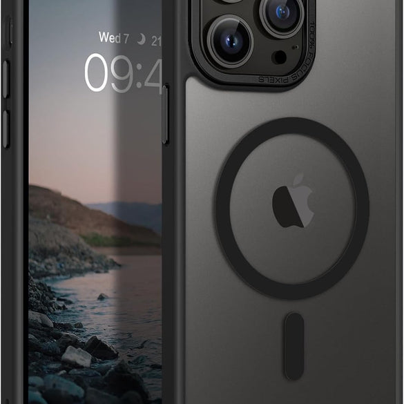 Eligo Magnetic Case for iPhone 11, Compatible with MagSafe Shockproof Protection Cover, Translucent Matte Phone Case with Strong Magnet, Slim Case for Apple 11 6.1 Inch (2019)(Black)