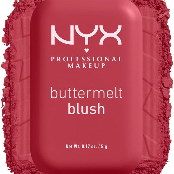 NYX Professional Makeup Buttermelt Blush, Powder Blush, up to 12 H Wear, Fade & Transfer Resistant, Butta Together