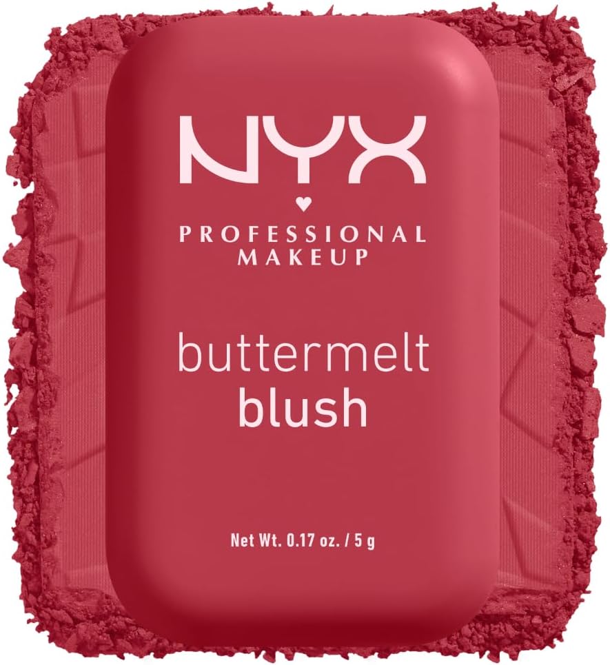 NYX Professional Makeup Buttermelt Blush, Powder Blush, up to 12 H Wear, Fade & Transfer Resistant, Butta Together