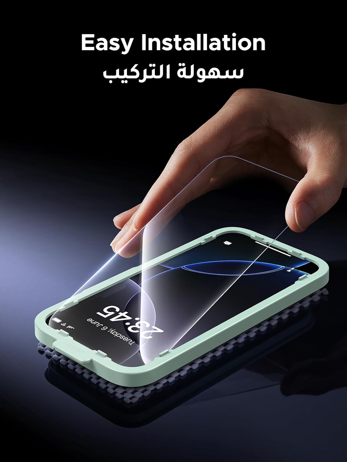 UGREEN 2 Pack for iPhone 17 Pro Max Screen Protector Privacy 6.9'' 100% Privacy Protection 1:1 Full Coverage Military Grade 9H Tempered Glass Anti-Spy Screen Protector Easy to Install