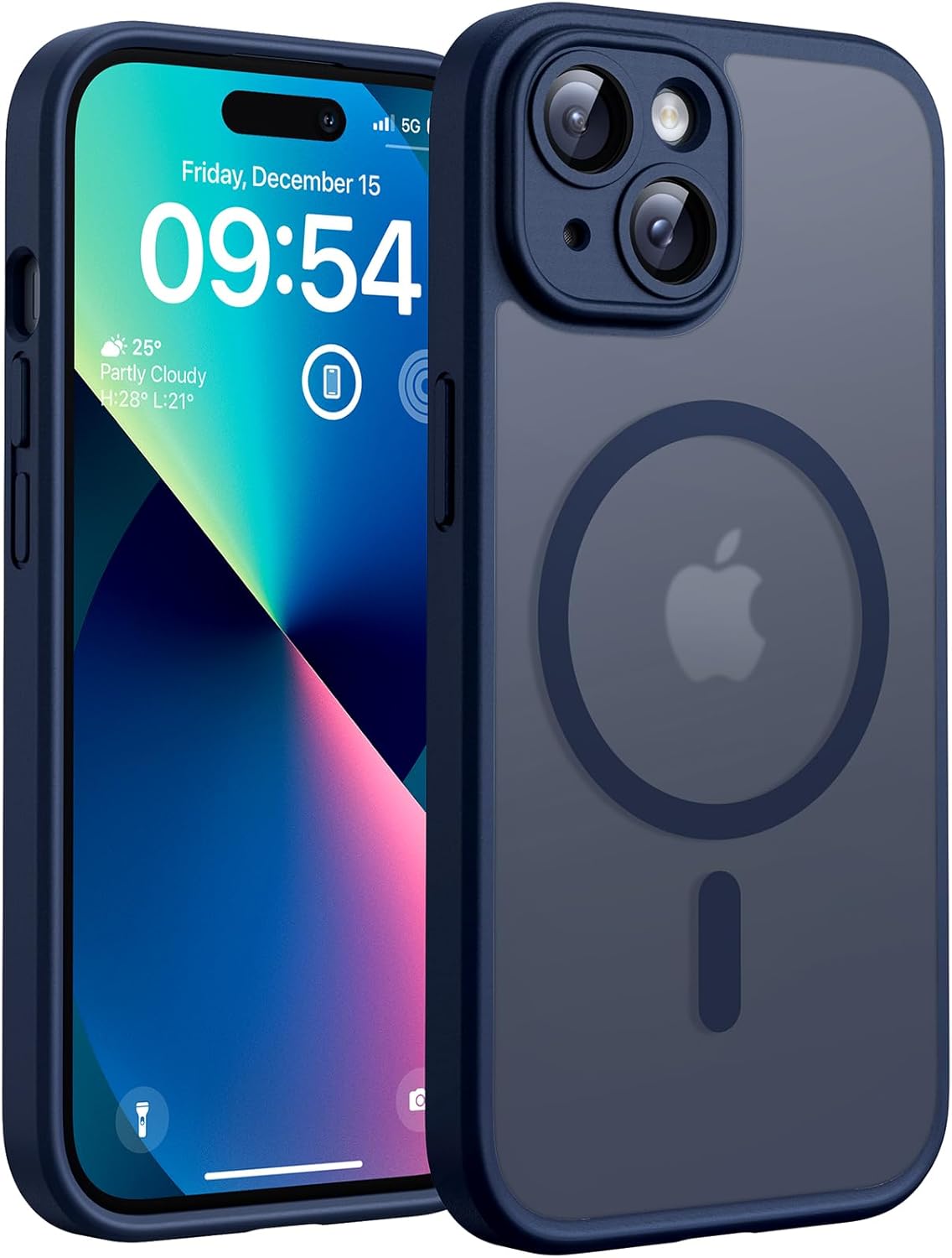 TOCOL for iPhone 17 Pro Max Case 6.9-inch, Built-in Magnetic Ring, Upgraded Camera Protection, Compatible with Magsafe, Military Grade Shockproof, Non-slip Translucent Matte Case, Black