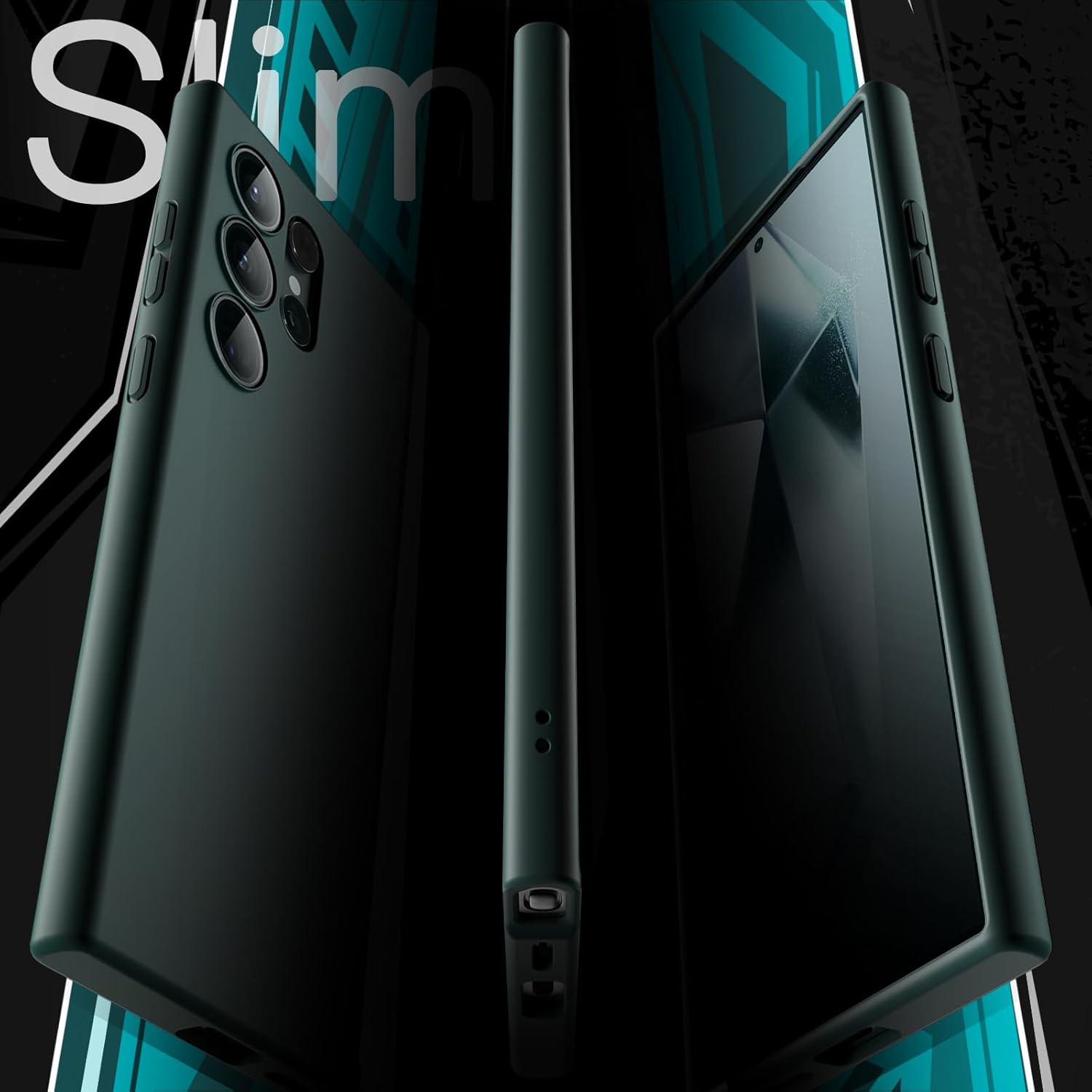 JETech Slim Fit Case for Samsung Galaxy S24 5G, Camera Lens Full Protection, Soft TPU Thin Protective Phone Cover with Matte Finish, Shockproof (Black)