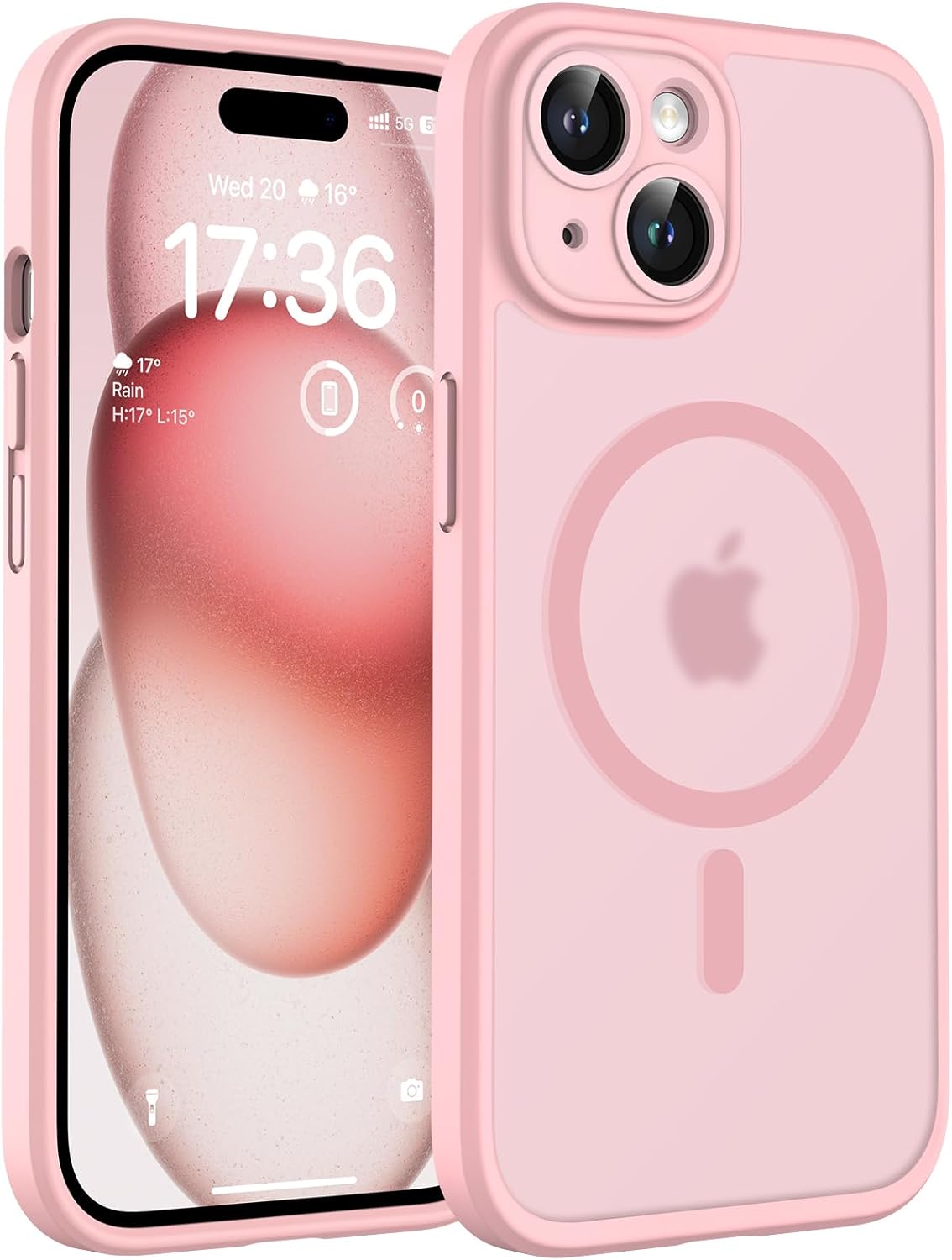 TOCOL for iPhone 17 Pro Max Case 6.9-inch, Built-in Magnetic Ring, Upgraded Camera Protection, Compatible with Magsafe, Military Grade Shockproof, Non-slip Translucent Matte Case, Black