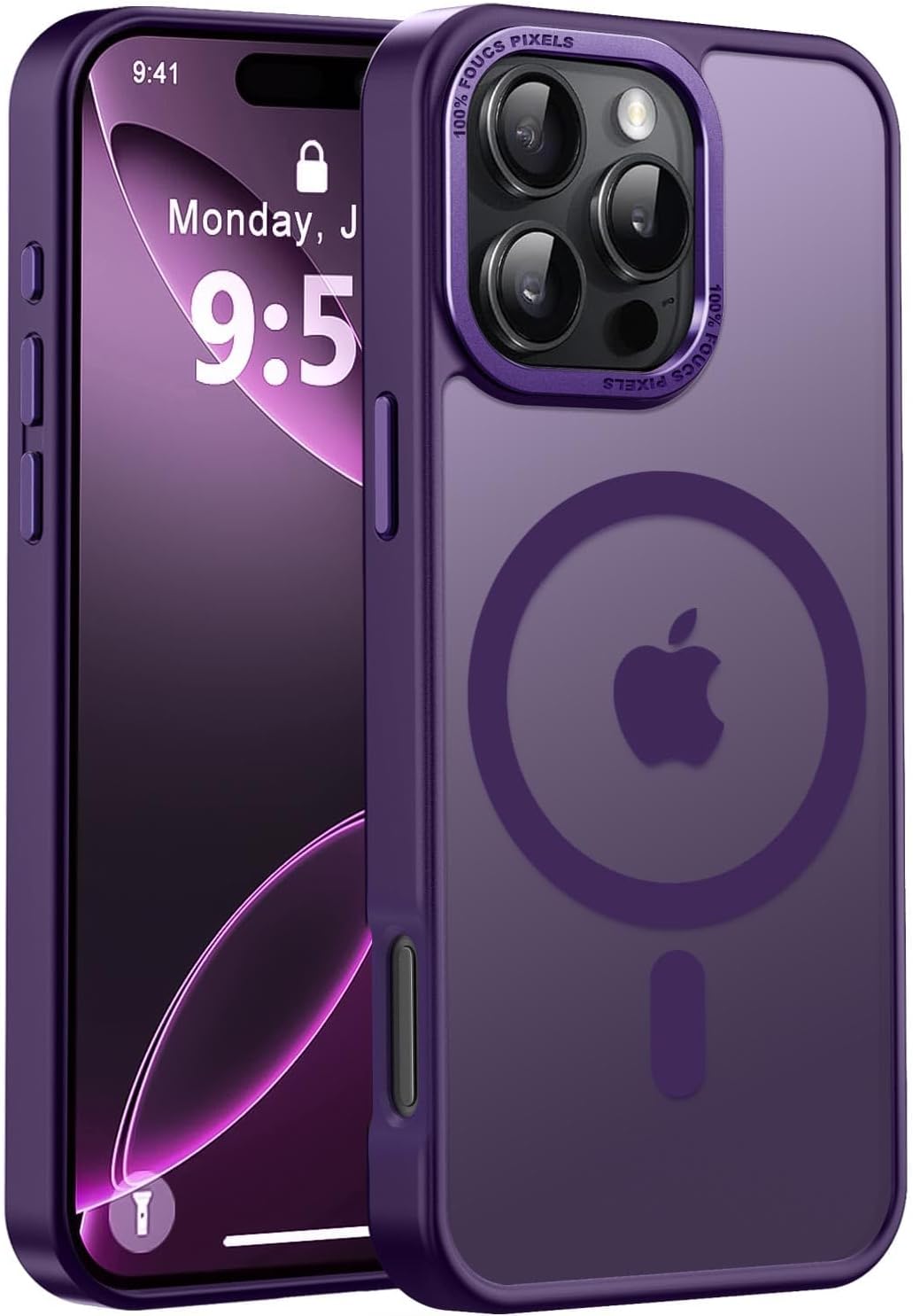 Eligo Magnetic Case for iPhone 11, Compatible with MagSafe Shockproof Protection Cover, Translucent Matte Phone Case with Strong Magnet, Slim Case for Apple 11 6.1 Inch (2019)(Black)