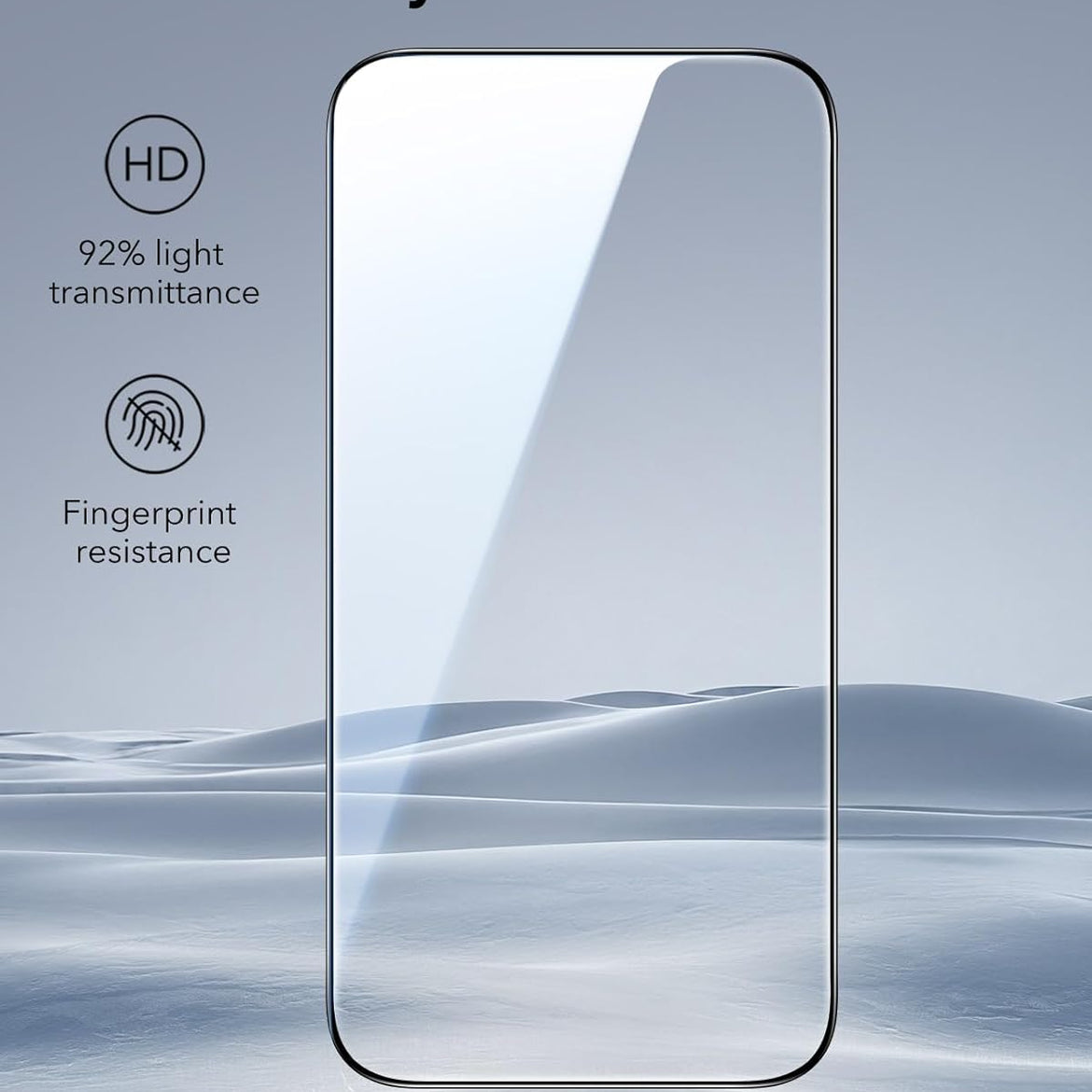 ESR 3 Pack for iPhone 17 Pro Max Screen Protectors Tempered Glass, High Clarity, 9H Hardness Scratch Resistant, Full Coverage, Military-Grade, Shatterproof, Screen Guard with Ultra Fit Tray