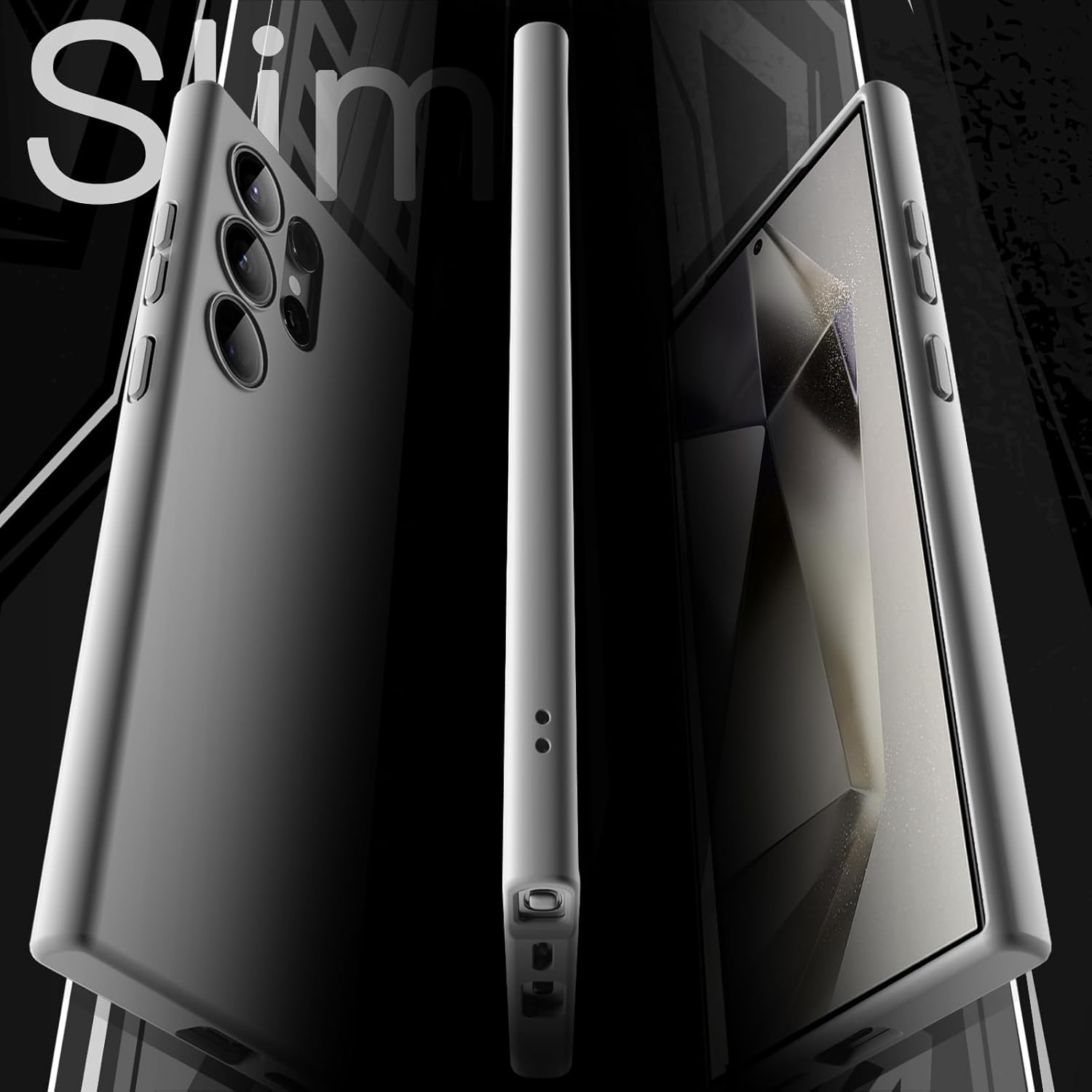 JETech Slim Fit Case for Samsung Galaxy S24 5G, Camera Lens Full Protection, Soft TPU Thin Protective Phone Cover with Matte Finish, Shockproof (Black)